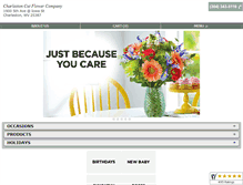 Tablet Screenshot of charlestoncutflower.com